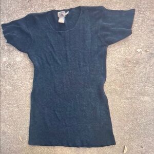 Dark Blue Knit Top